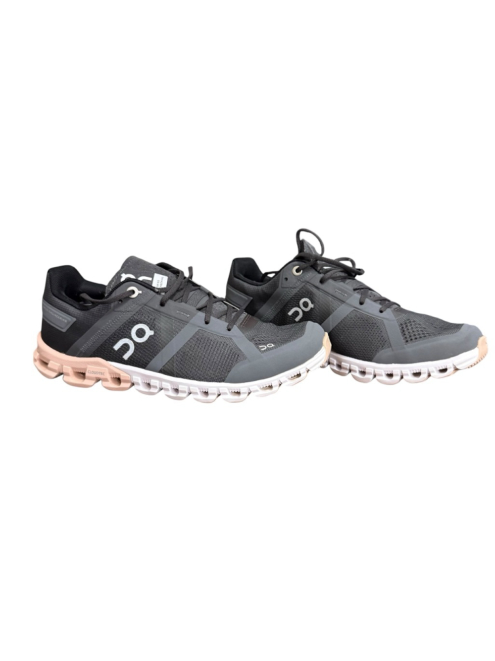 On Cloud Running Shoes Womens 7.5 Gray Pink CloudTec Sneakers